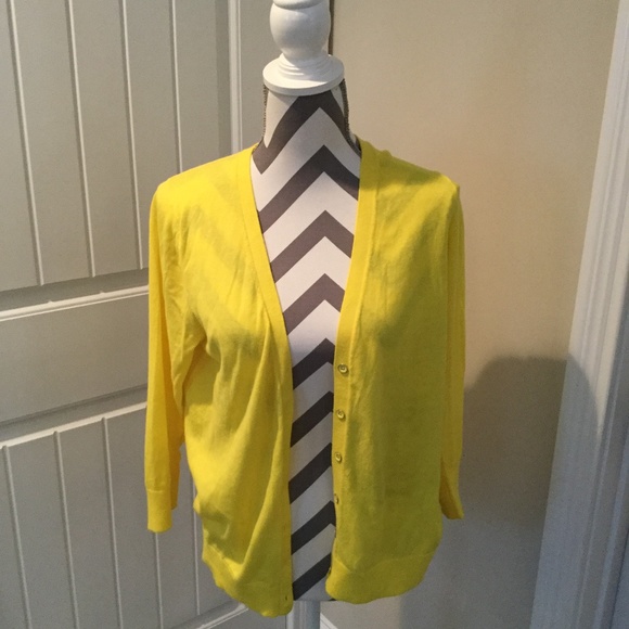 GAP Sweaters - 3/$20 Bright Yellow GAP Cardigan